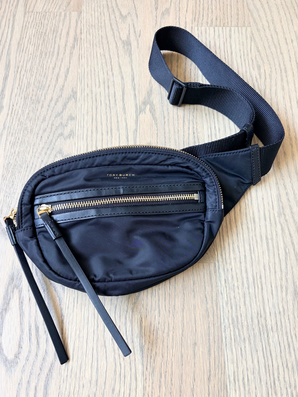 Tory Burch Perry Nylon Belt Bag Black